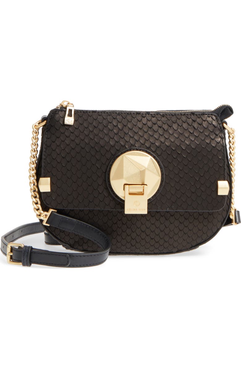CELINE DION Octave Leather Crossbody Bag, Main, color,