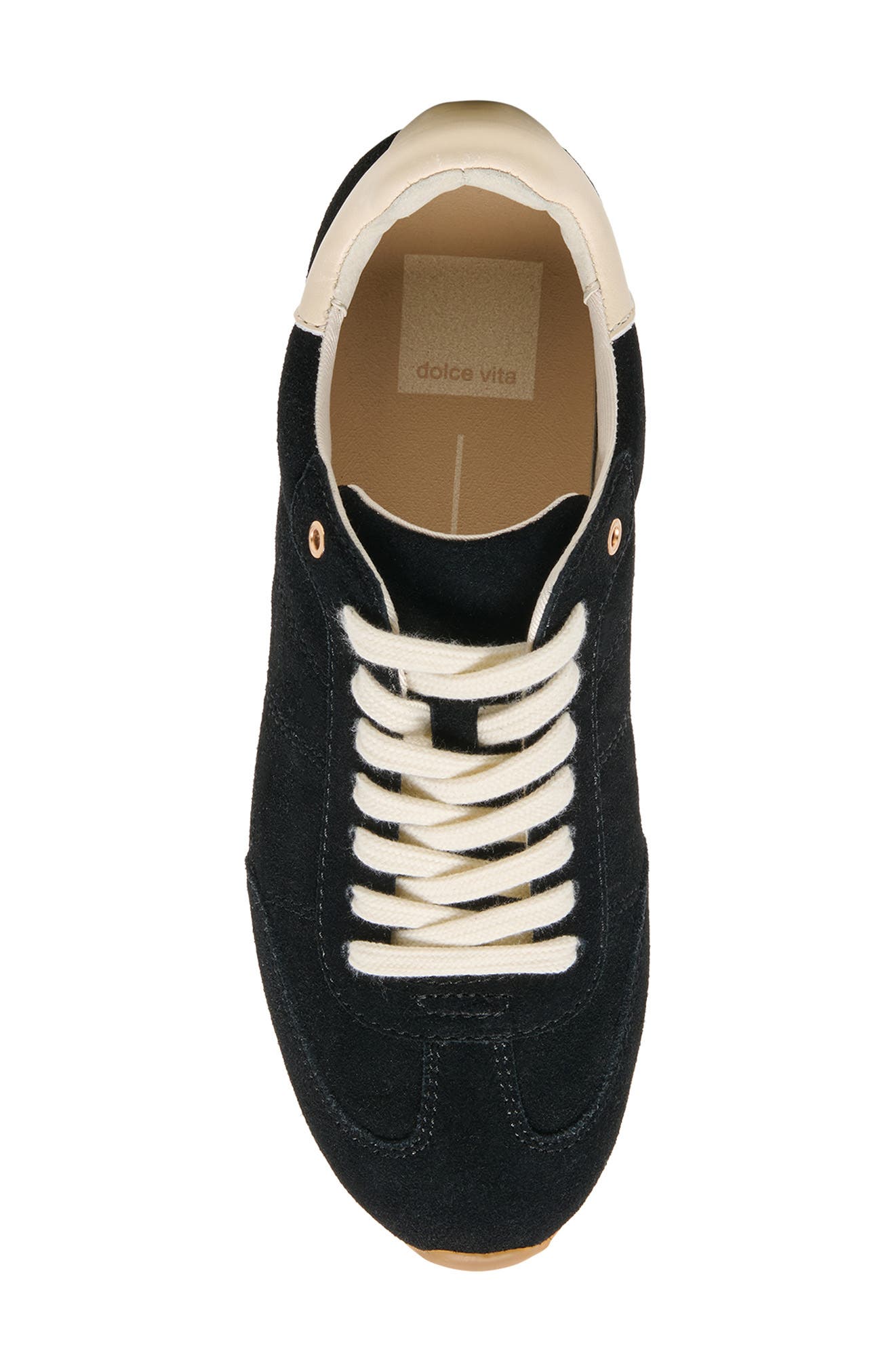 Diane Sneaker, Alternate, color, BLACK SUEDE