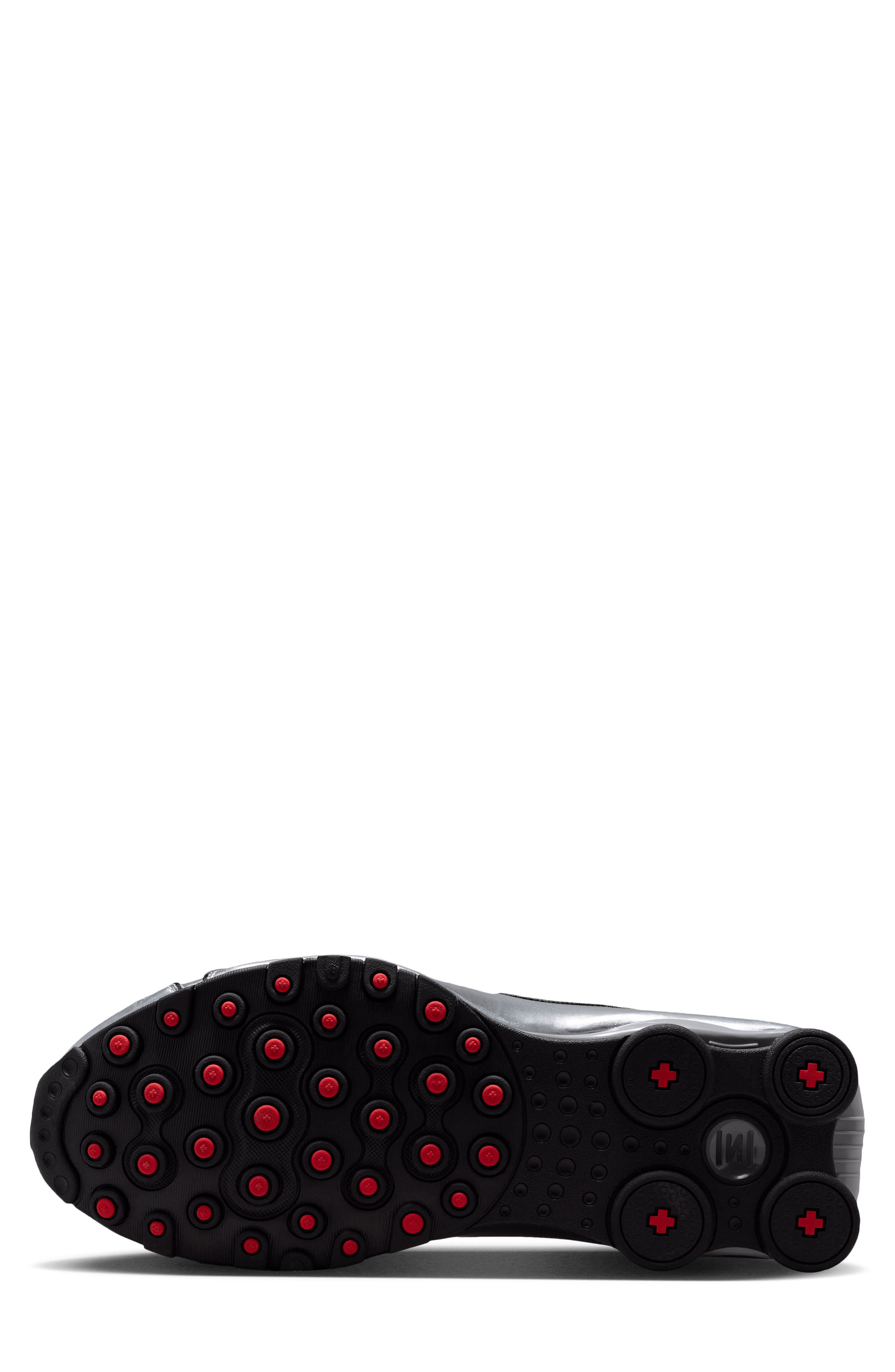 Shox NZ Running Shoe, Alternate, color, BLACK/ SILVER/ RED/ BLACK
