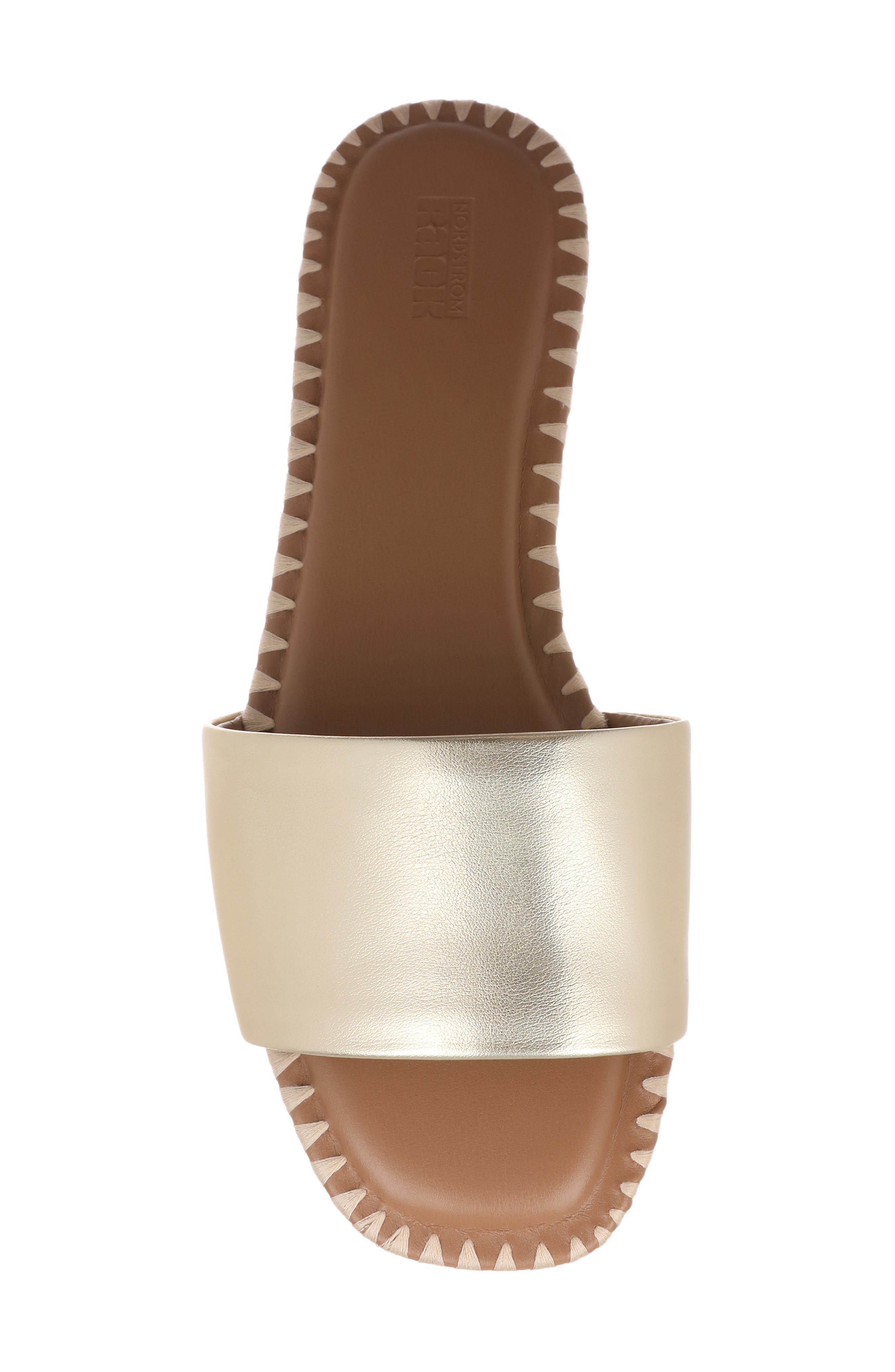 Cora Slide Sandal, Alternate, color, PLATINUM GOLD