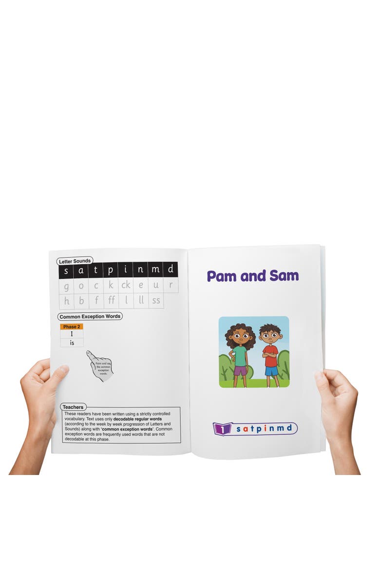 Decodable Big Books Fiction - 6 XL Books Phase 2-4, Alternate, color, Multicolored
