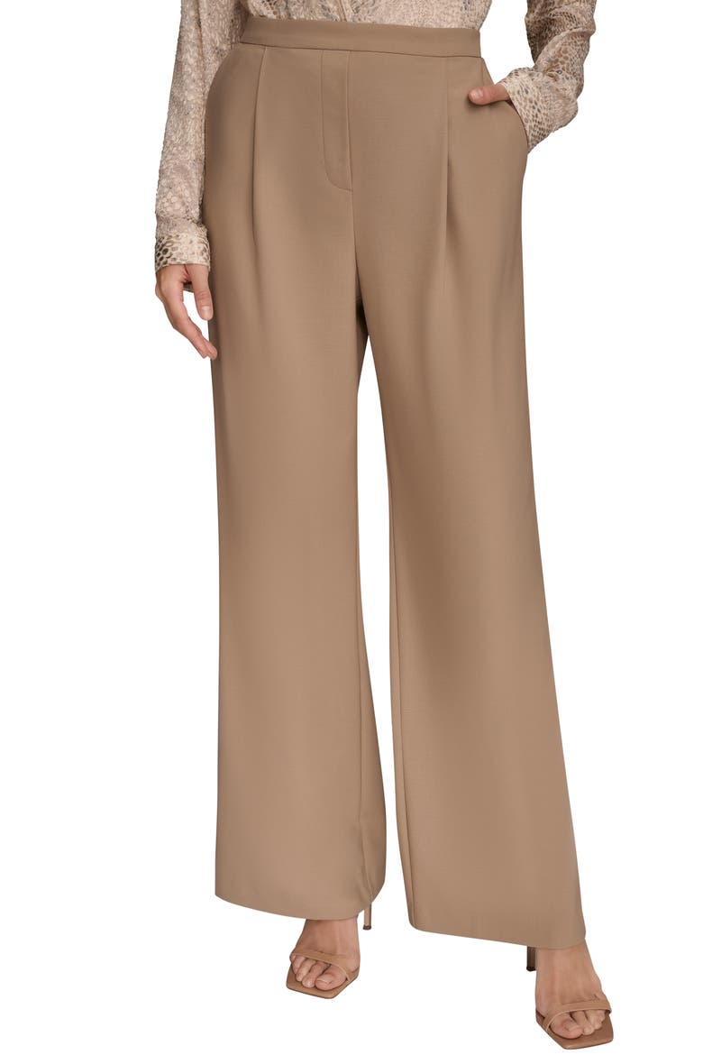 Wide Leg Pants, Main, color, HEATHER NOLIT