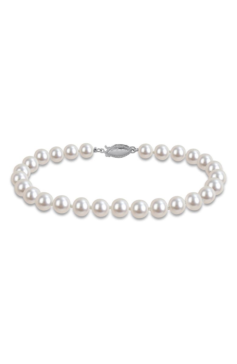 DELMAR Cultured Pearl Bracelet, 6–6.5mm, Main, color, 