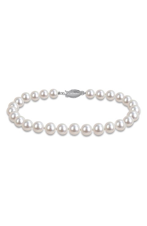 Cultured Pearl Bracelet, 6–6.5mm