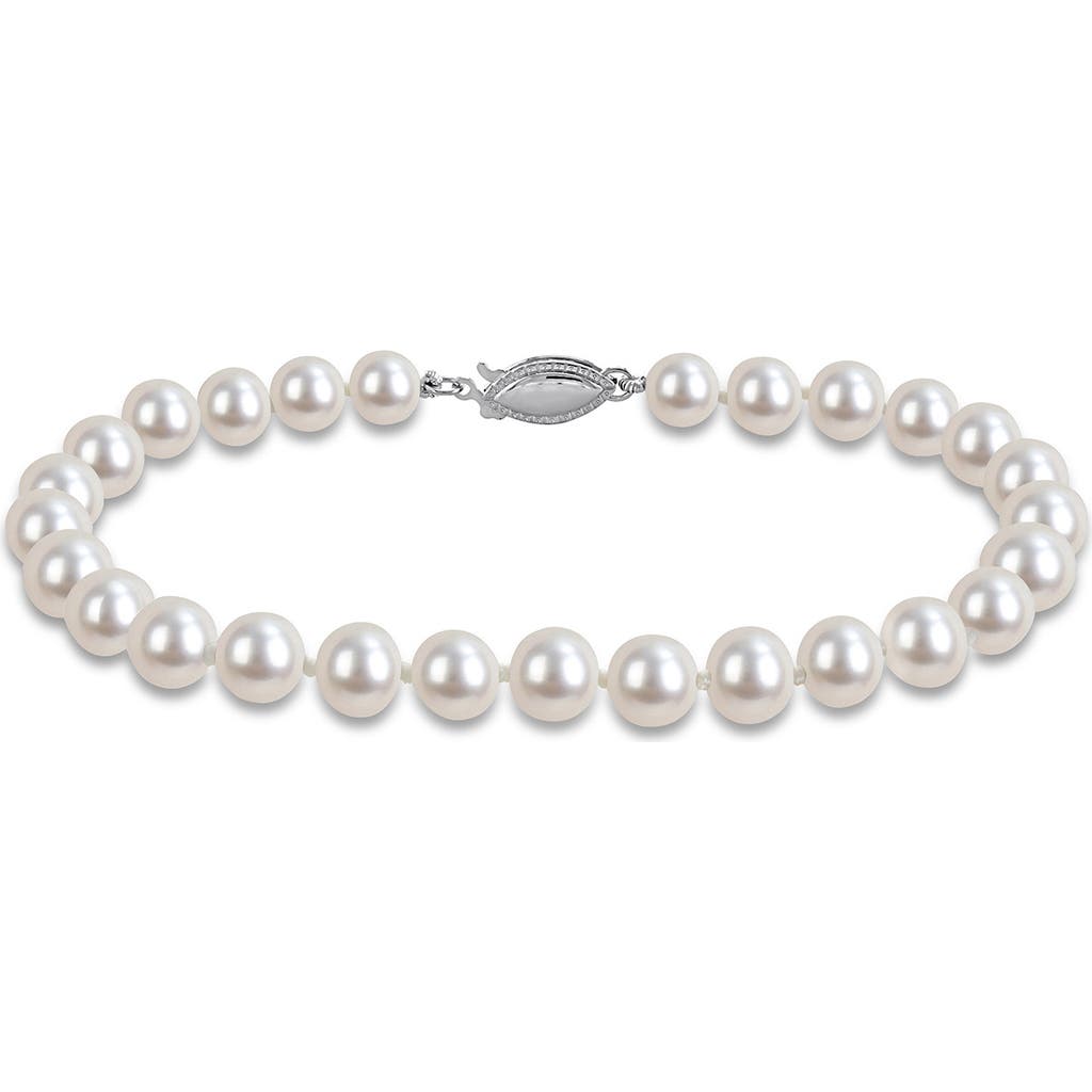DELMAR Cultured Pearl Bracelet, 6–6.5mm in White at Nordstrom Rack