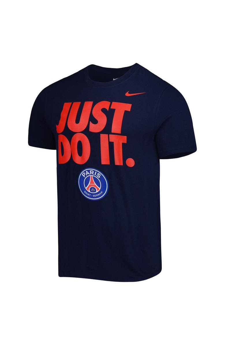 Nike Men's Nike Navy Paris Saint-Germain Just Do It T-Shirt, Alternate, color,