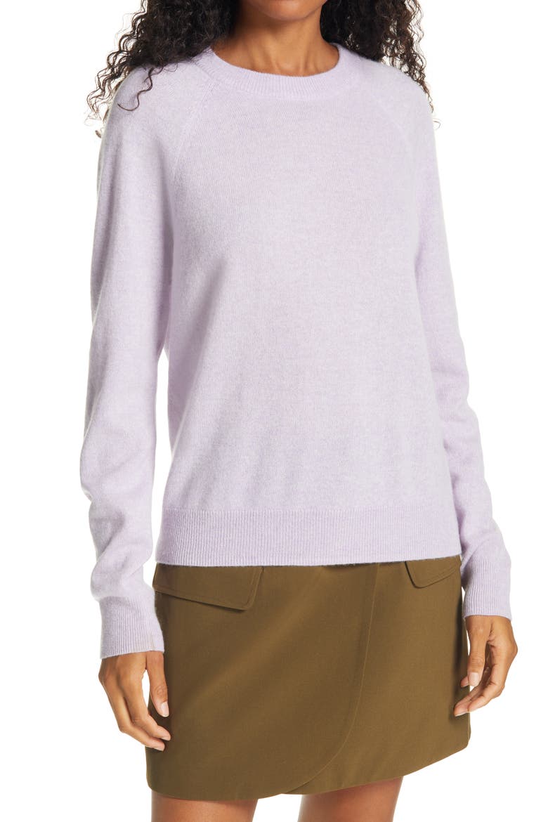 Boston Cashmere Sweater, Main, color, PURPLE JASPER
