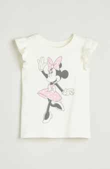 Tucker + Tate Kids' Ruffle Sleeve Cotton Graphic T-Shirt