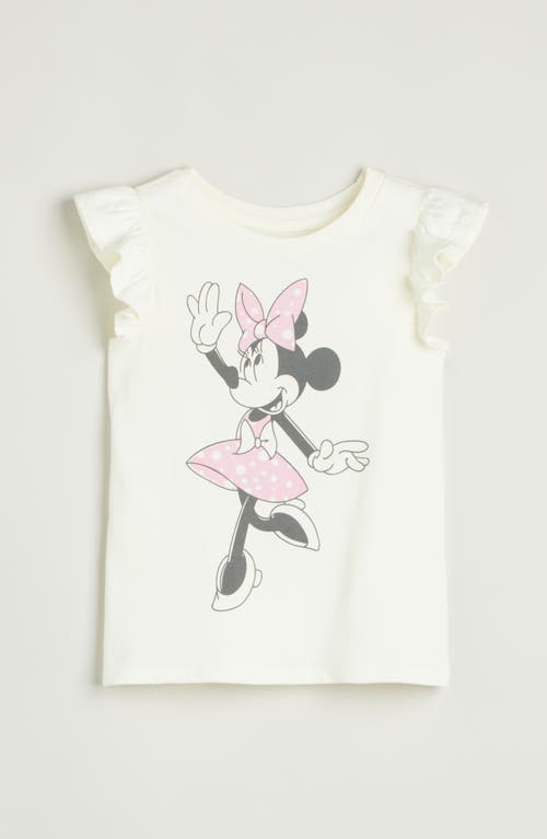 TUCKER + TATE TUCKER + TATE KIDS' RUFFLE SLEEVE COTTON GRAPHIC T-SHIRT 