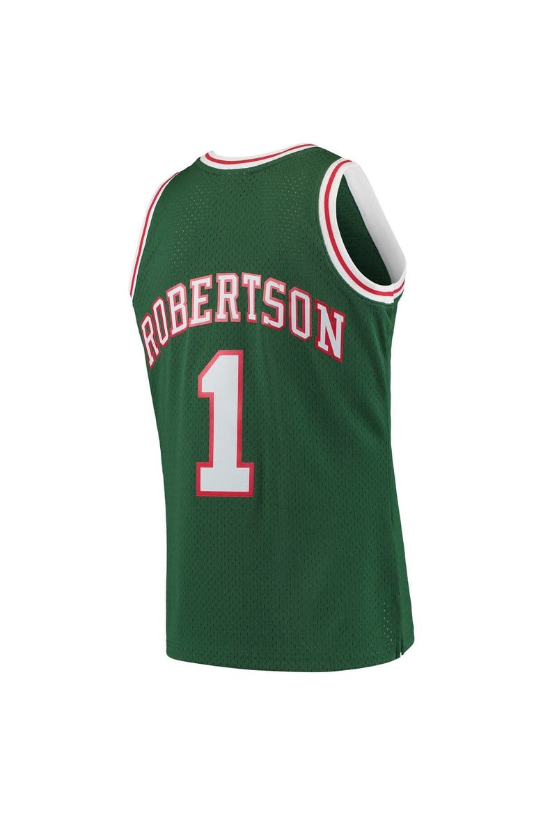 Men's Mitchell & Ness Oscar Robertson Green Milwaukee Bucks 1971/72 Hardwood Classics Swingman Jersey, Alternate, color, Green