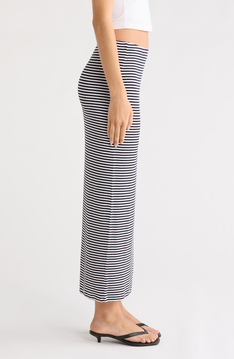 Favorite Daughter The Foundation Stripe Knit Pencil Skirt, Alternate, color, Navy/ White Stripe