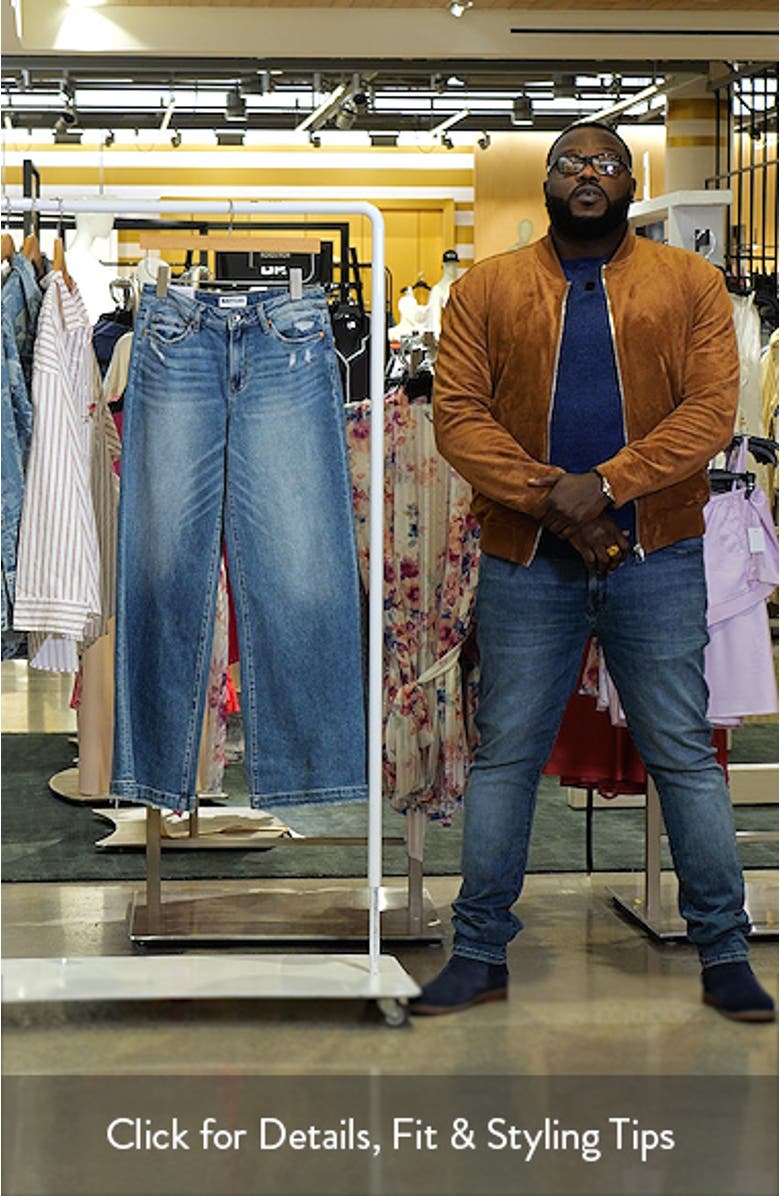 High Waist Distressed Wide Leg Jeans, sales video thumbnail