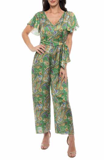 TASH AND SOPHIE Flutter Sleeve Jumpsuit