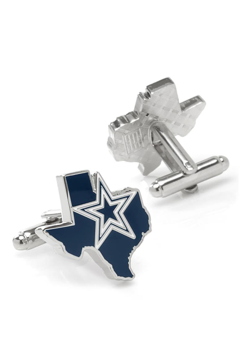 NFL New England Patriots Cuff Links, Alternate, color, DALLAS COWBOYS STATE EDITION
