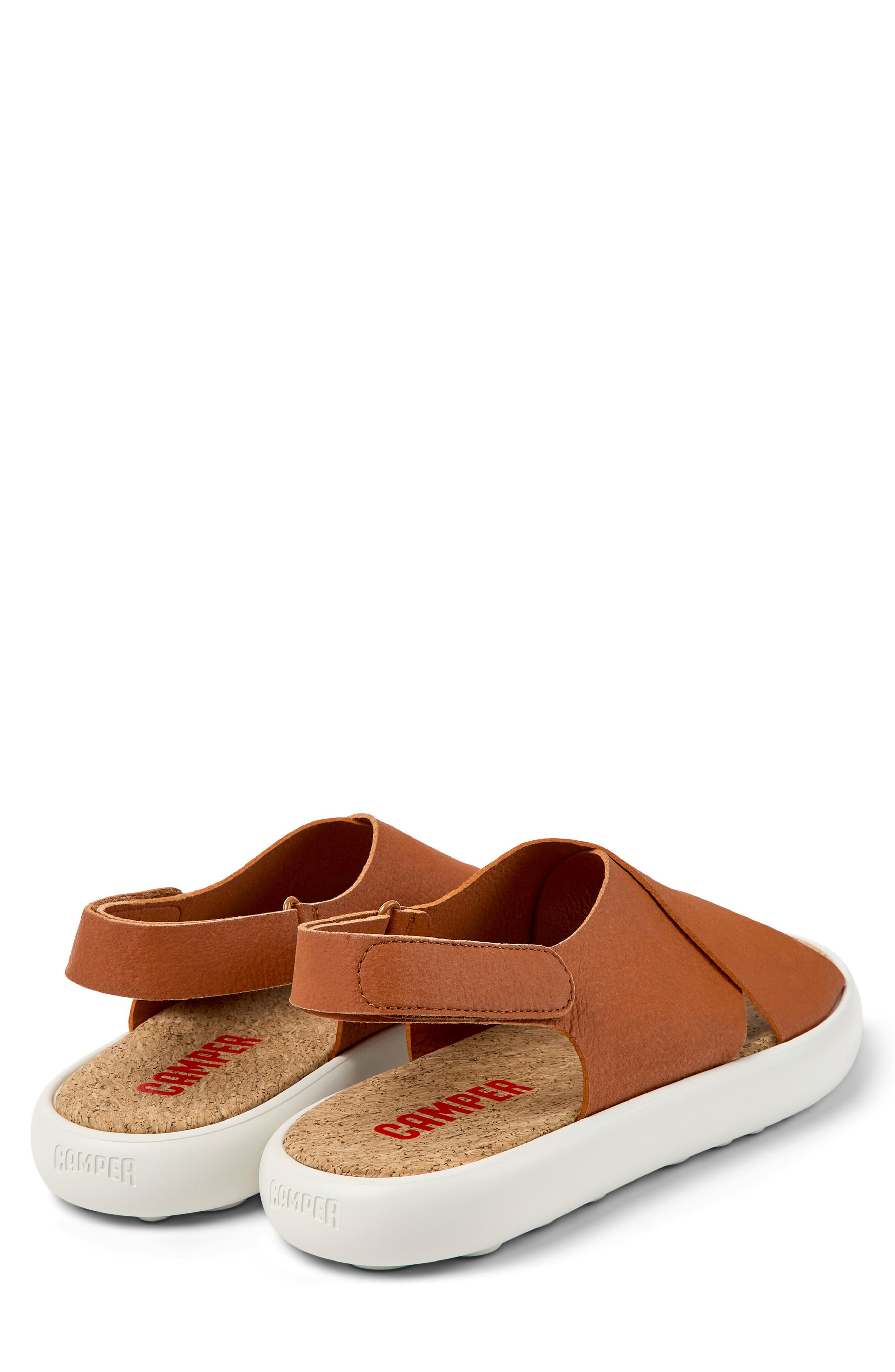 Camper Pelotas Flota Crisscross Slingback Sandal, Alternate, color, Medium Brown