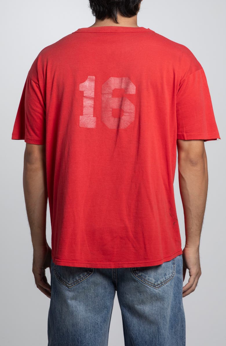 Elwood Vintage Powderpuff Football Tee, Alternate, color, Red