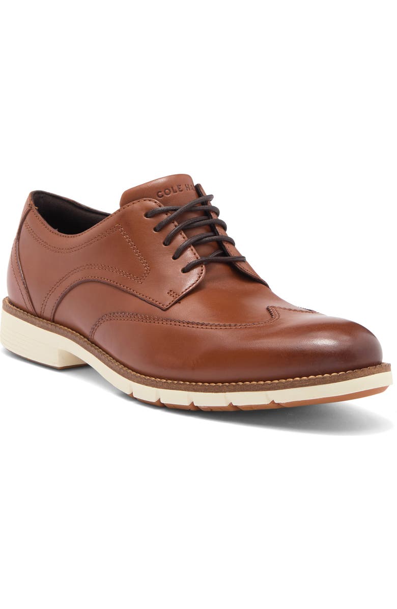 Cole Haan FlexGrand 360 Wingtip Derby, Main, color, British Tan / Ivory