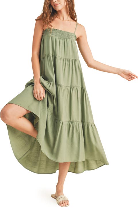 Tiered Midi Dress