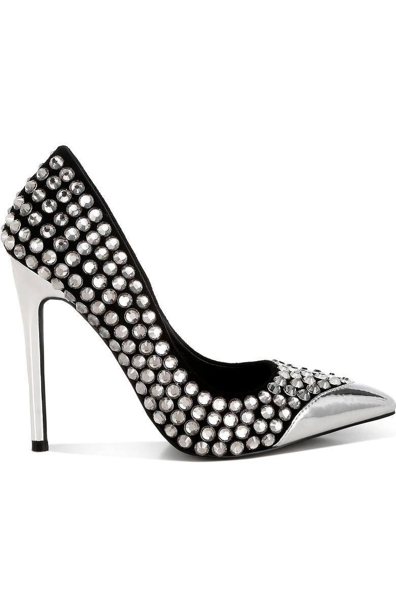 LONDON RAG Super Fan Diamante Embellished Pump, Alternate, color,