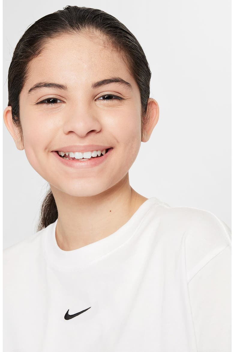 Kids' Sportswear Cotton T-Shirt, Alternate, color, WHITE