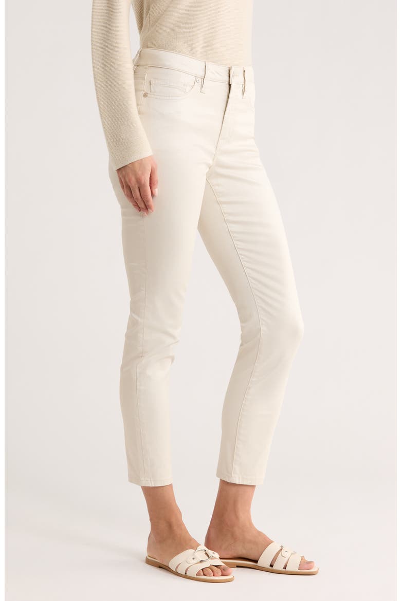 Pearl Coated High Waist Ankle Skinny Jeans, Alternate, color, SEEDPEARL