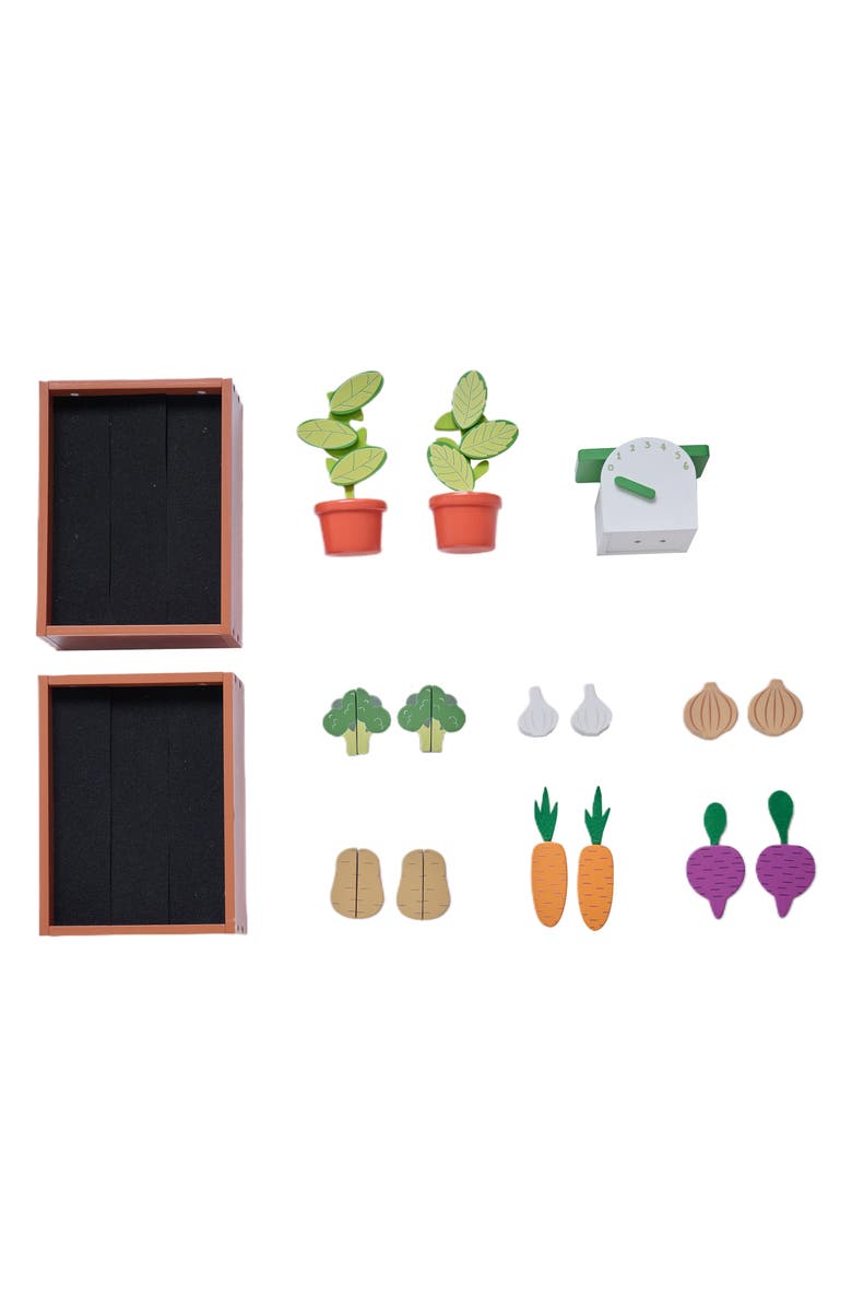 Teamson Kids Vermont Farmer's Market Stand Playset, Alternate, color, Green