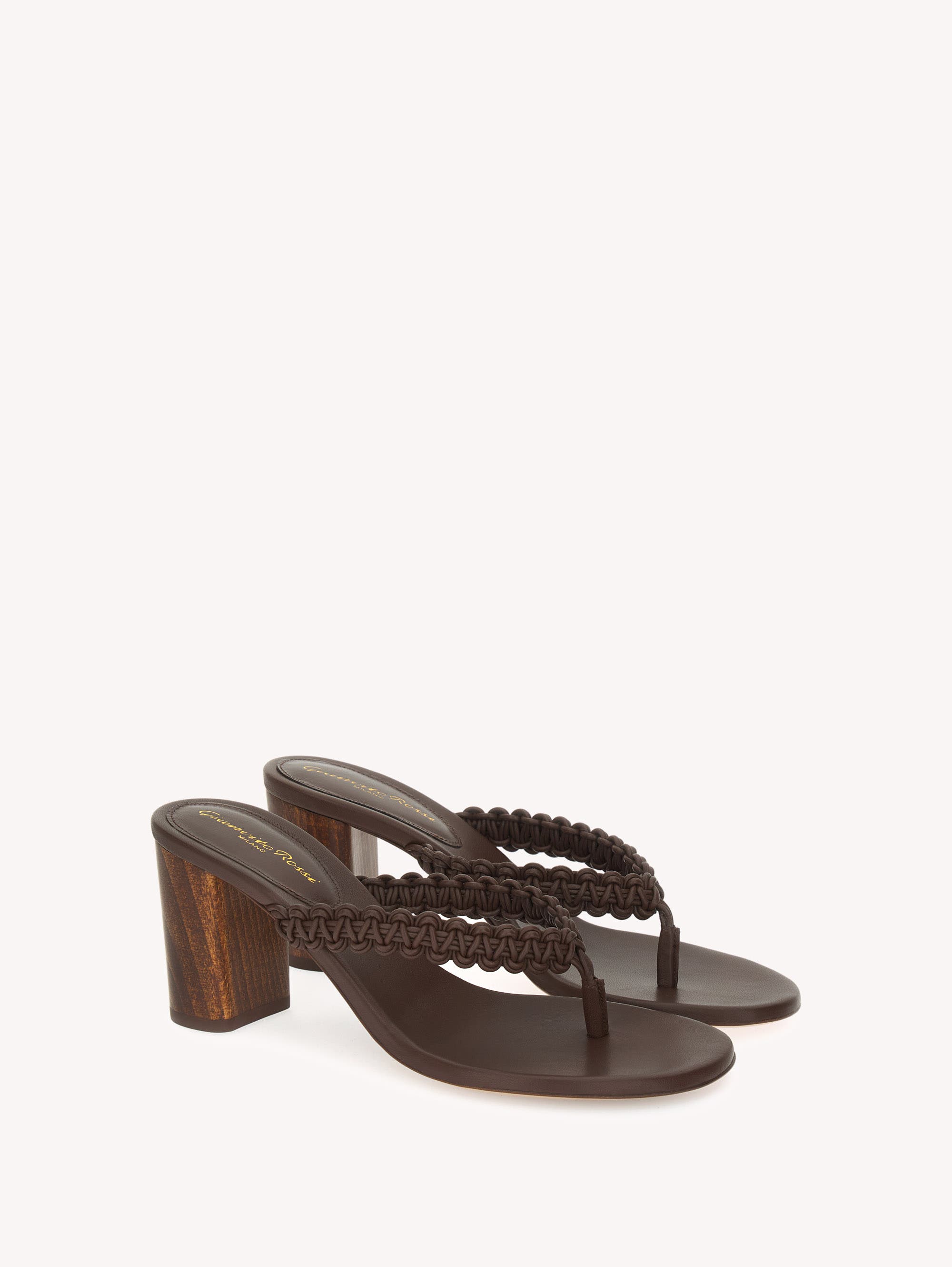 Ubud Thong Sandal, Alternate, color, Brown Nappa Leather
