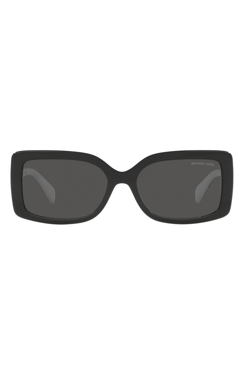 Michael Kors Corfu 56mm Rectangular Sunglasses, Main, color,