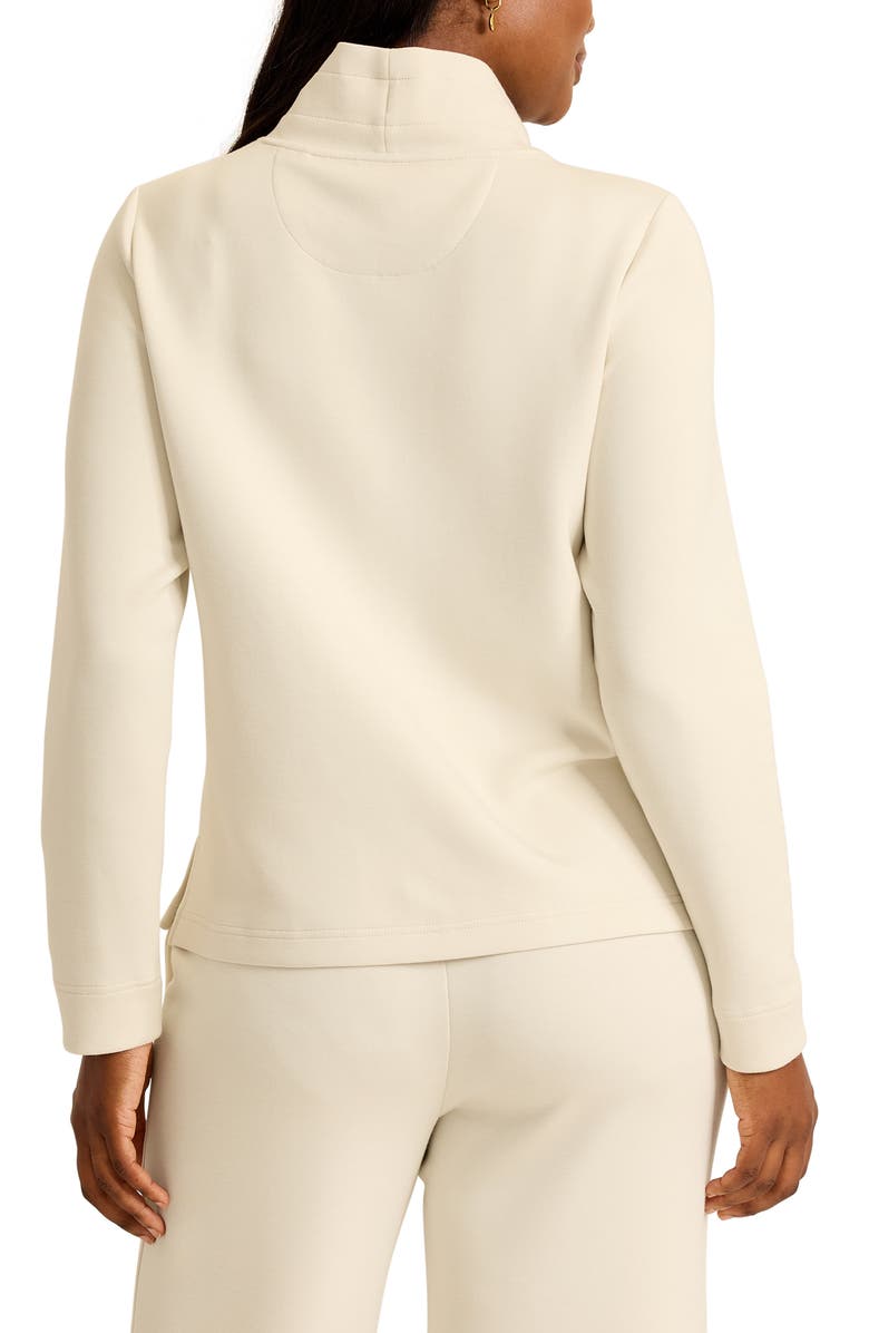 Tommy Bahama Palm Voyage Mock Neck Sweatshirt, Alternate, color, Bleached Sand