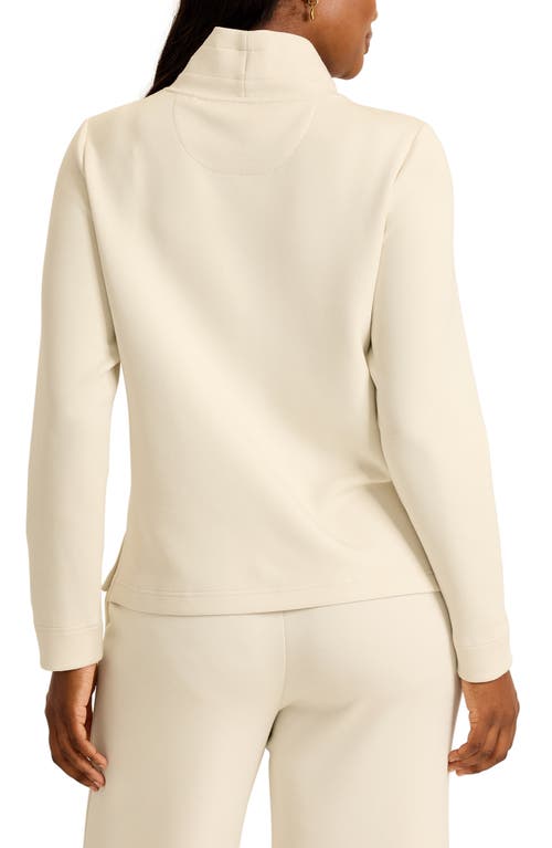 Tommy Bahama Palm Voyage Mock Neck Sweatshirt In Neutral
