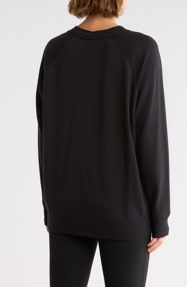 Zella Drew Crewneck Sweatshirt, Alternate, color, Black