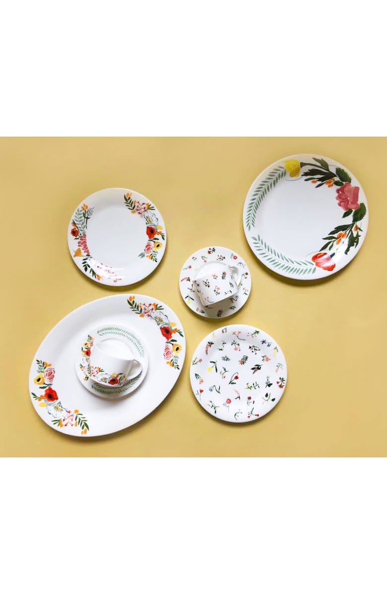 Twig New York Language of Flowers Oval Platter, Alternate, color, Multi