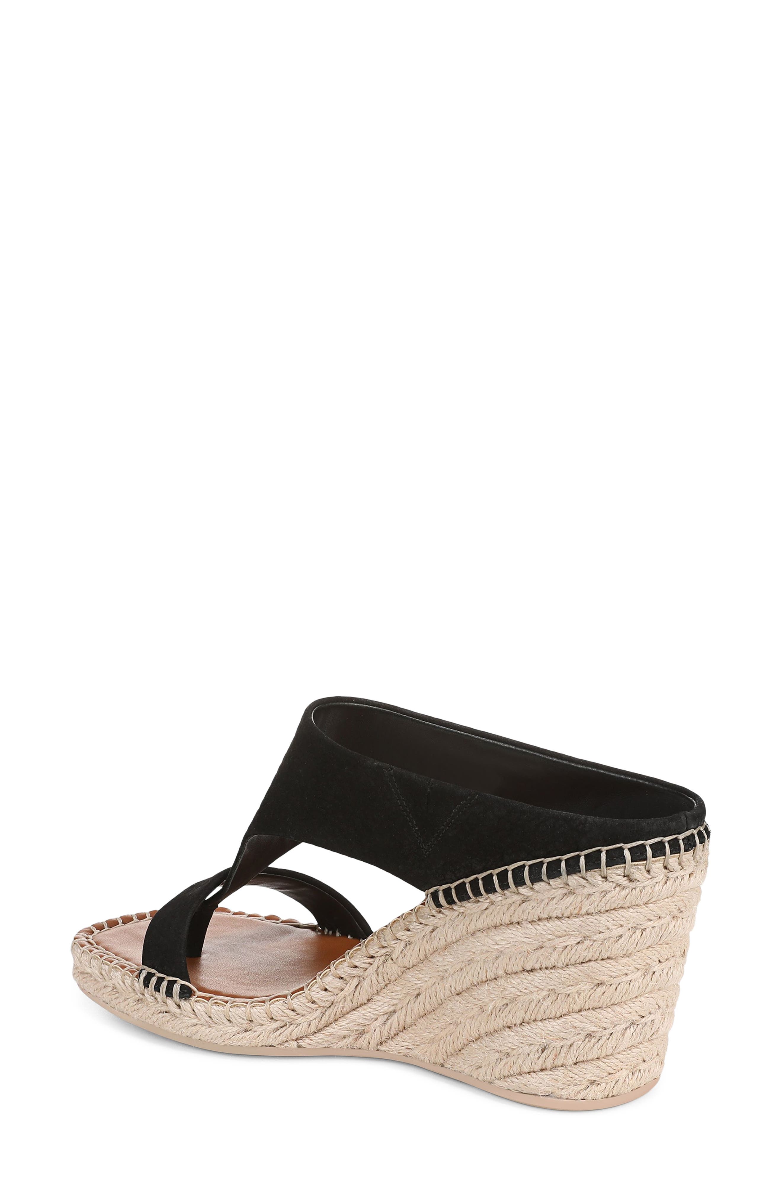 Franco Sarto Farren Espadrille Platform Wedge Sandal, Alternate, color, Black