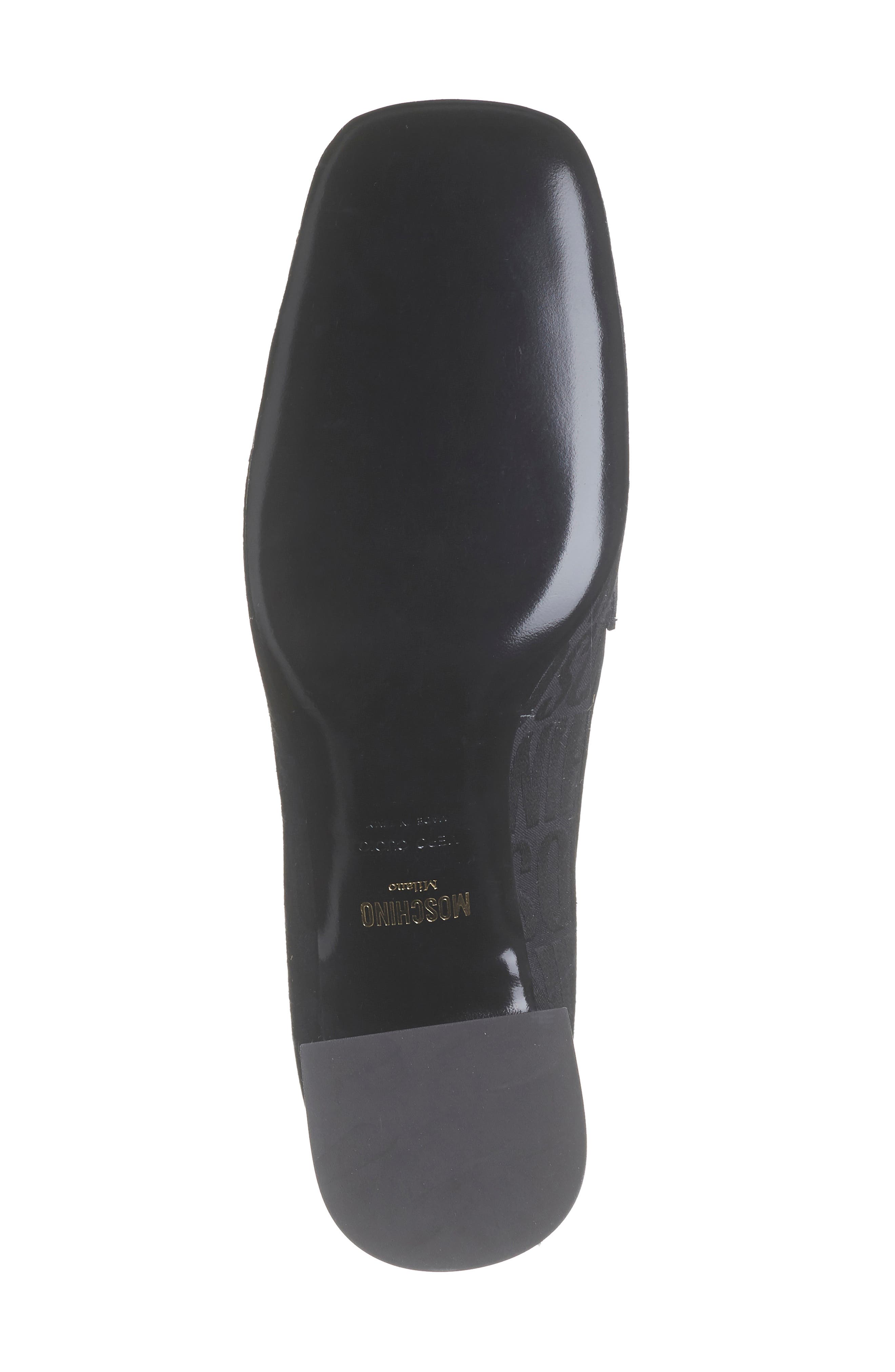 Moschino Logo Jacquard Loafer Pump, Alternate, color, 