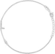 MESHMERISE Diamond Initial Bezel Bracelet