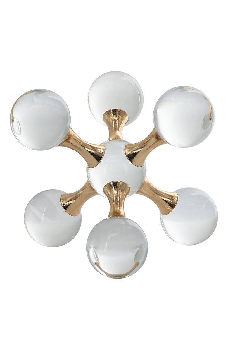 R16 HOME Small Molecular Glass Ball, Main, color, Clear