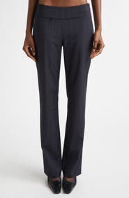 Paloma Wool Saba Pinstripe Low Waist Straight Leg Pants