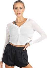 AKALIA Chloe Romantic Scalloped Detailing Shorts