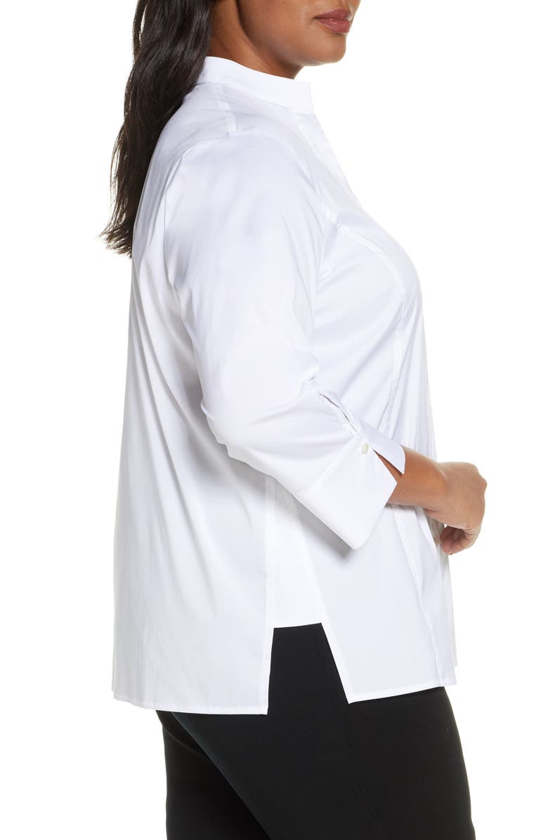 Ming Wang Button Front Shirt, Alternate, color,