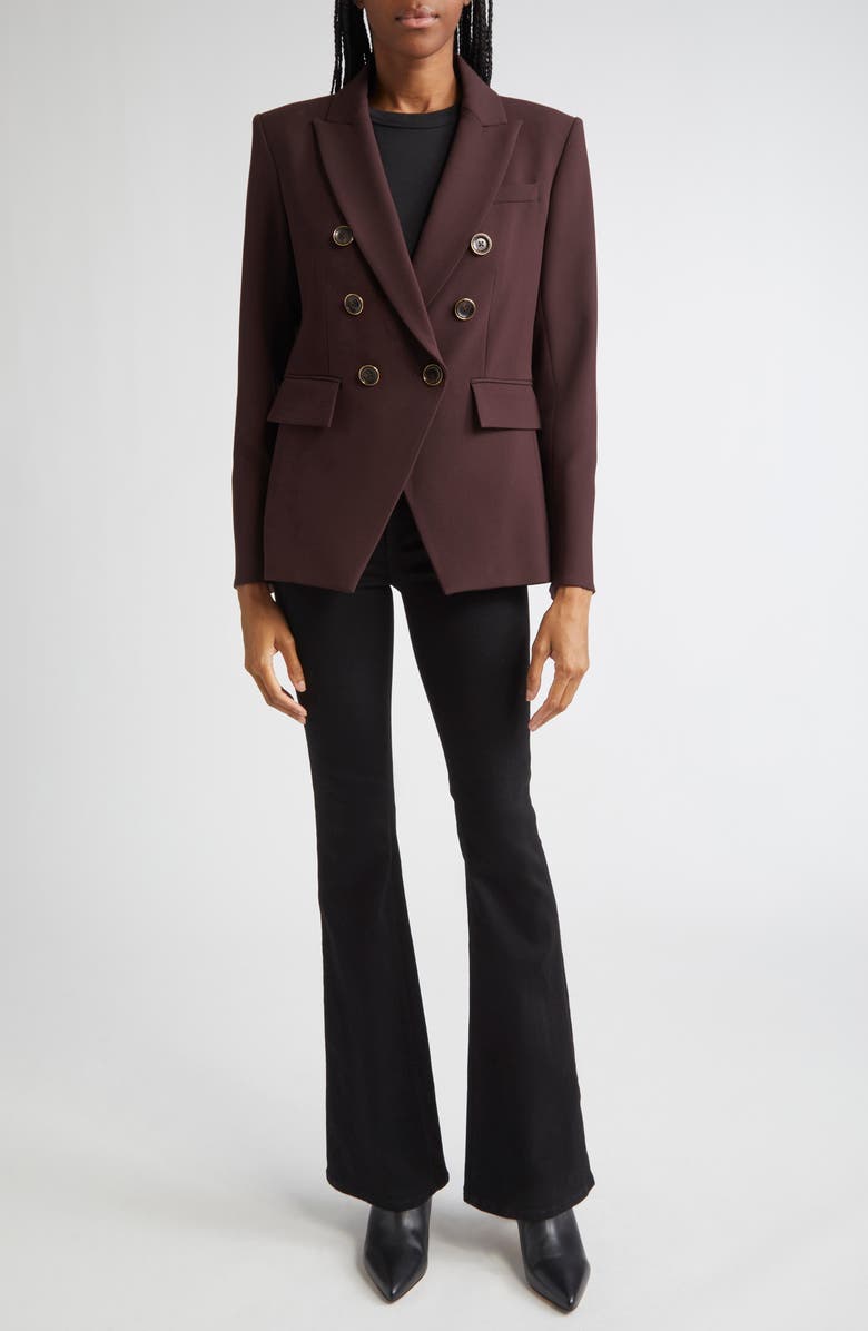 Veronica Beard Miller Dickey Jacket, Alternate, color, Dark Currant