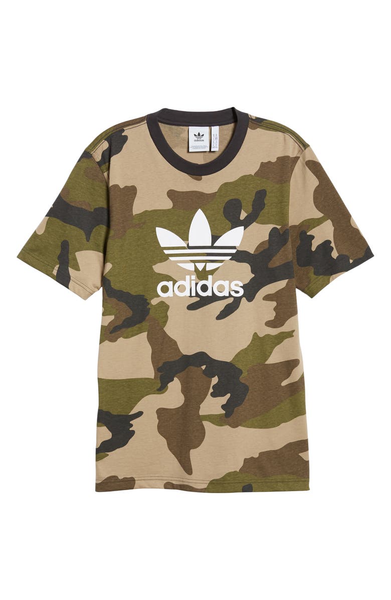 adidas Originals Camo T-Shirt, Alternate, color, 