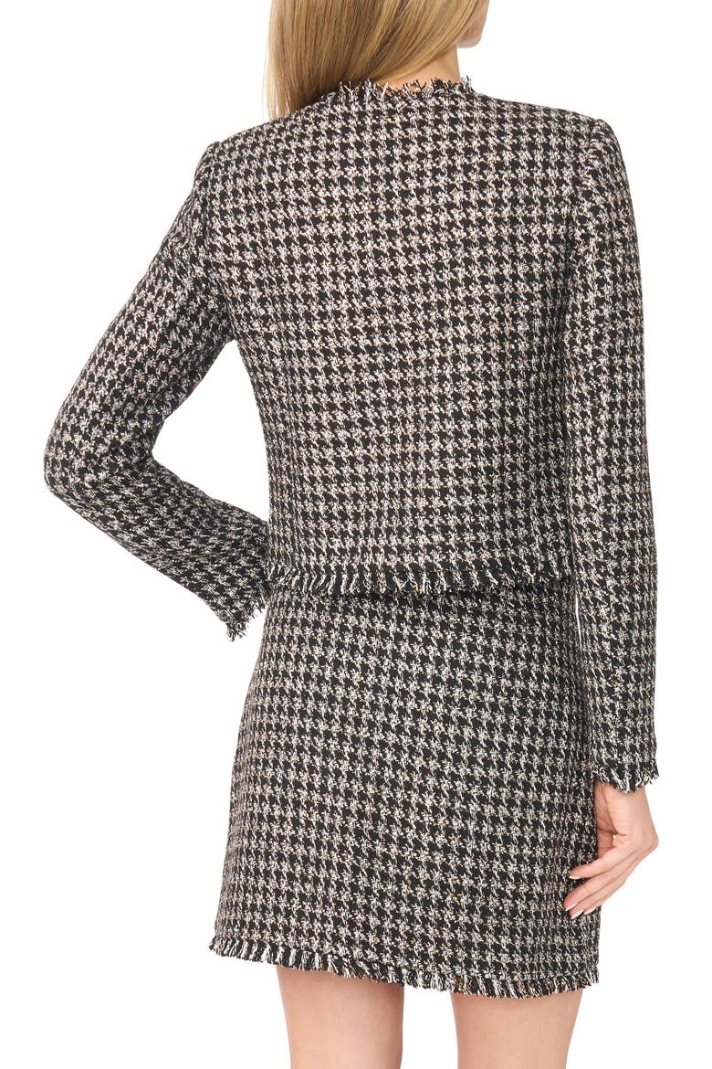 Flecked Tweed Lady Jacket, Alternate, color, RICH BLACK