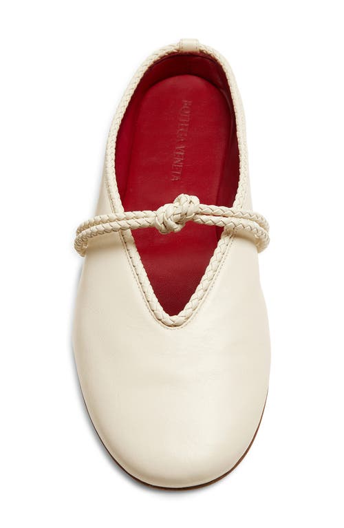 Bottega Veneta Lucia Mary Jane Ballerina Mule In Neutral