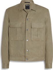 ZEGNA Oasi Linen Twill Overshirt