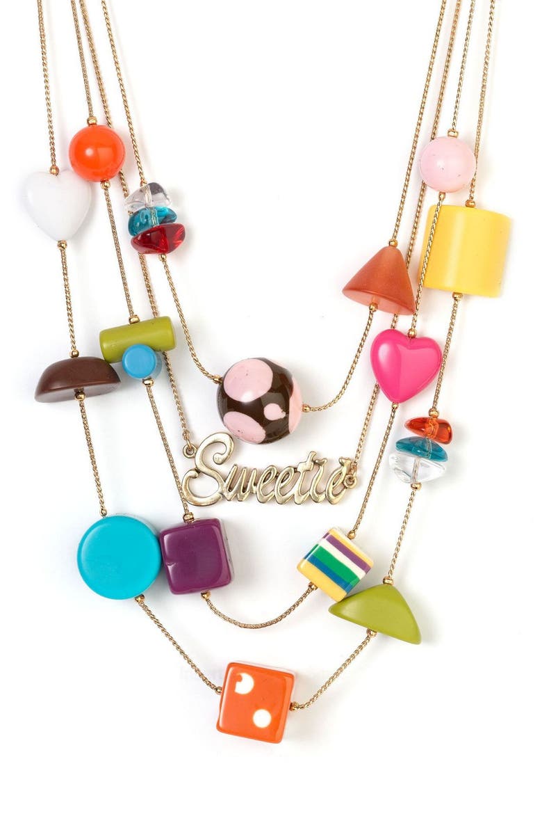 'Illusion' Necklace, Main, color, CANDY BRIGHT
