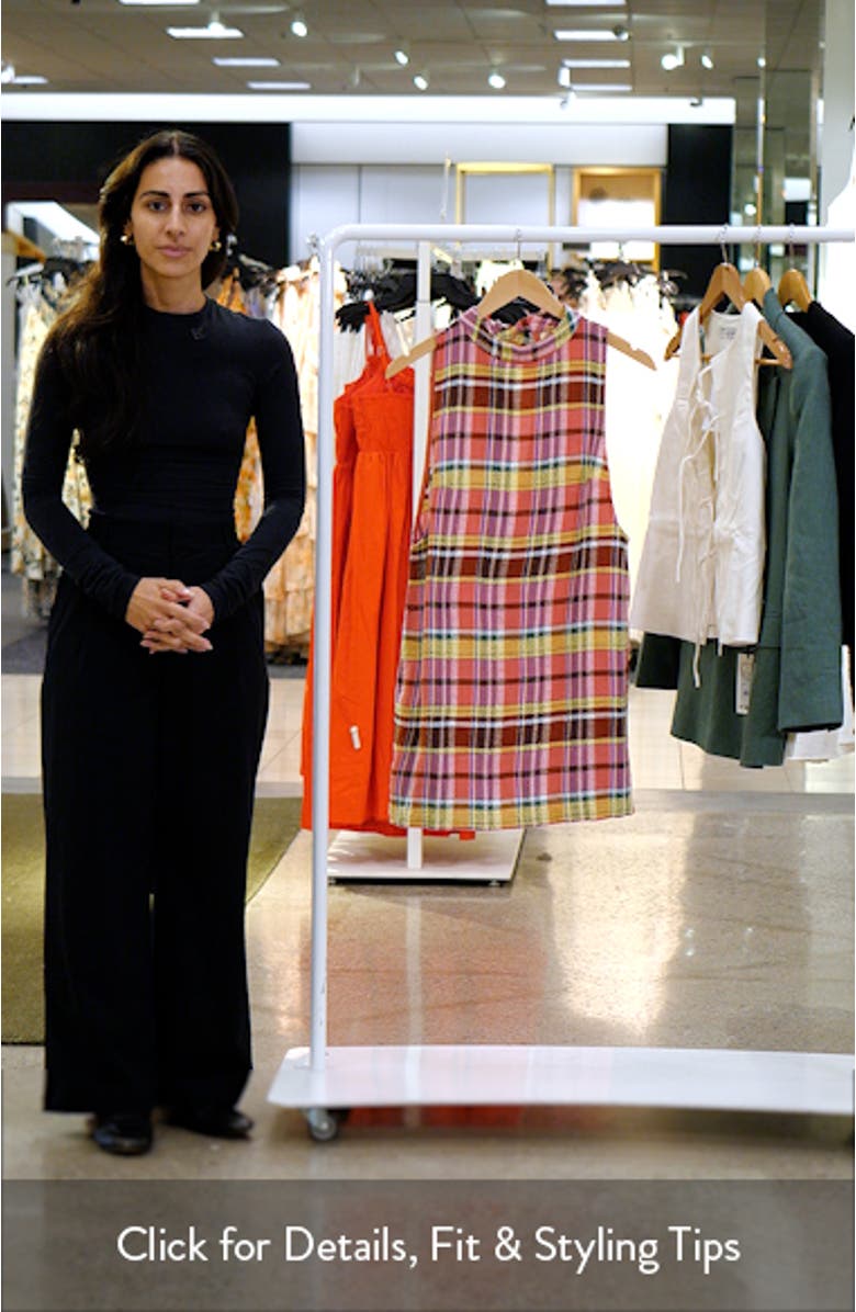 Walk the Plank Plaid Sleeveless Minidress, sales video thumbnail