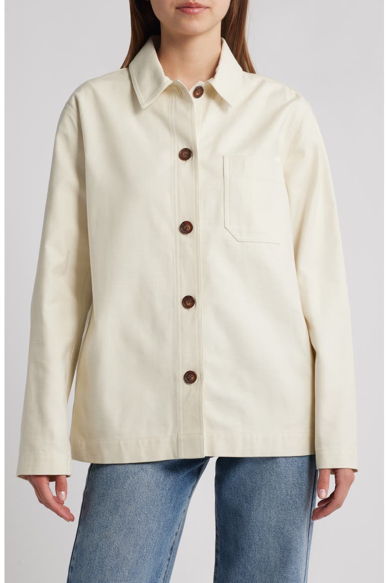 Savannah Shirt Jacket, Alternate, color, IVORY