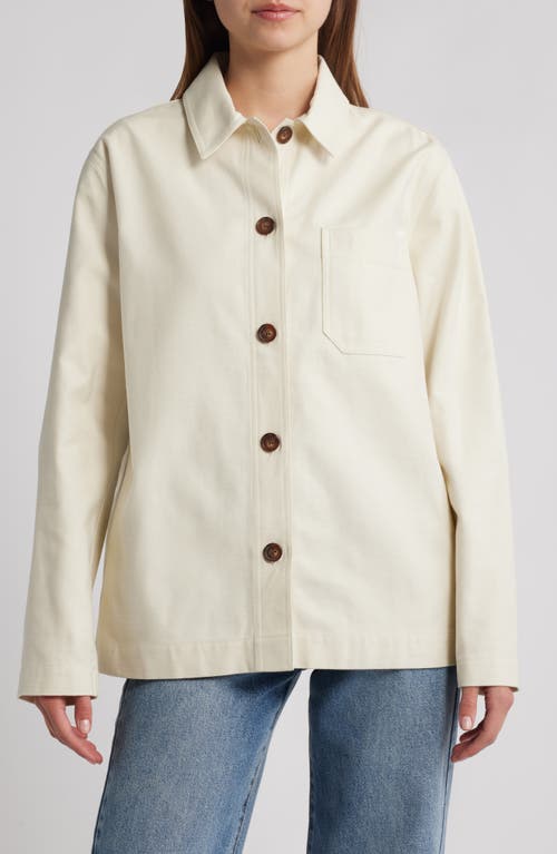 Rag & Bone Savannah Shirt Jacket In White