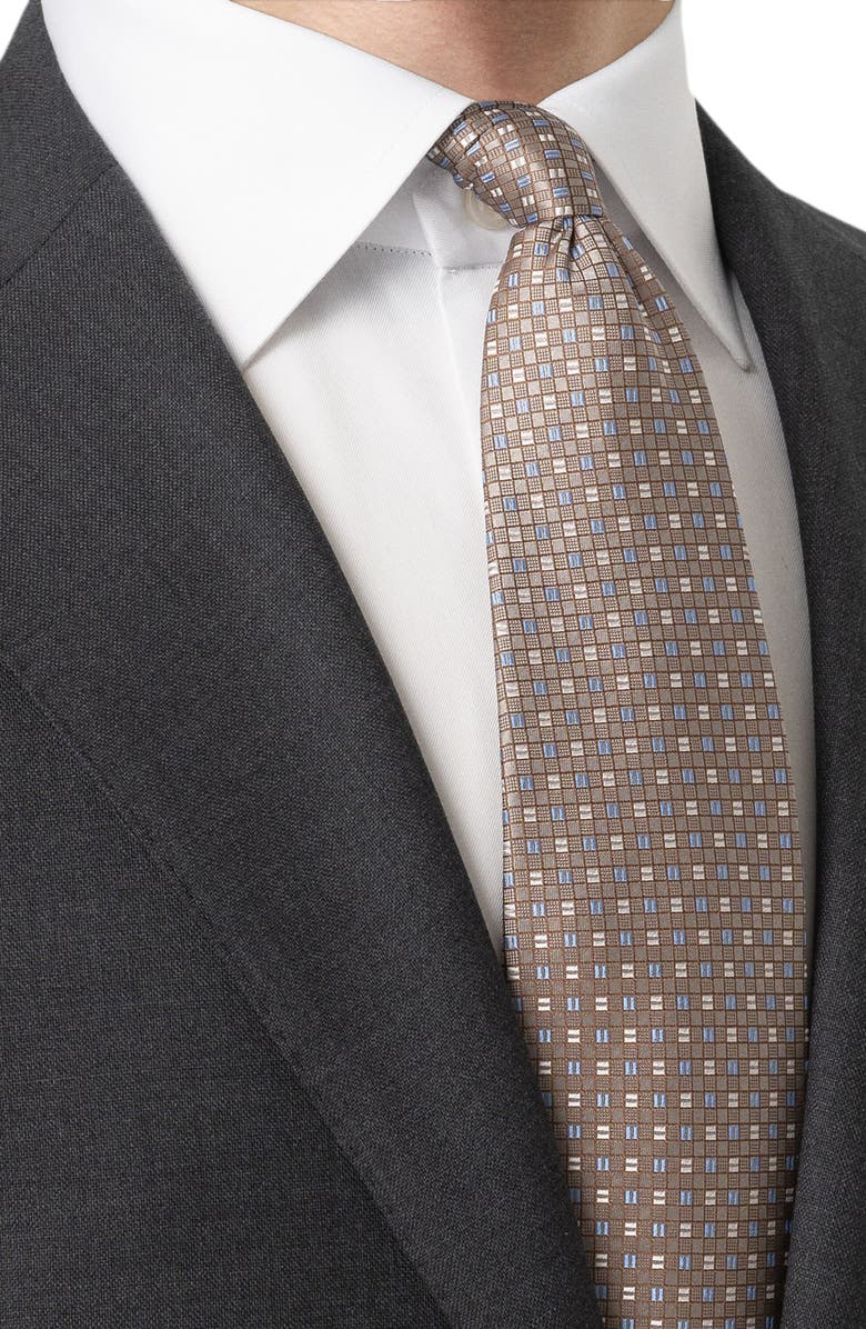 Eton Square Geometric Silk Tie, Alternate, color,