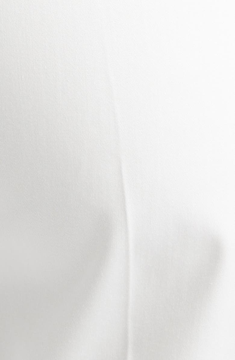 Max Mara Okra Crop Stretch Cotton Straight Leg Pants, Alternate, color, Silk